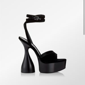 Tom Ford velvet disco platform sandal